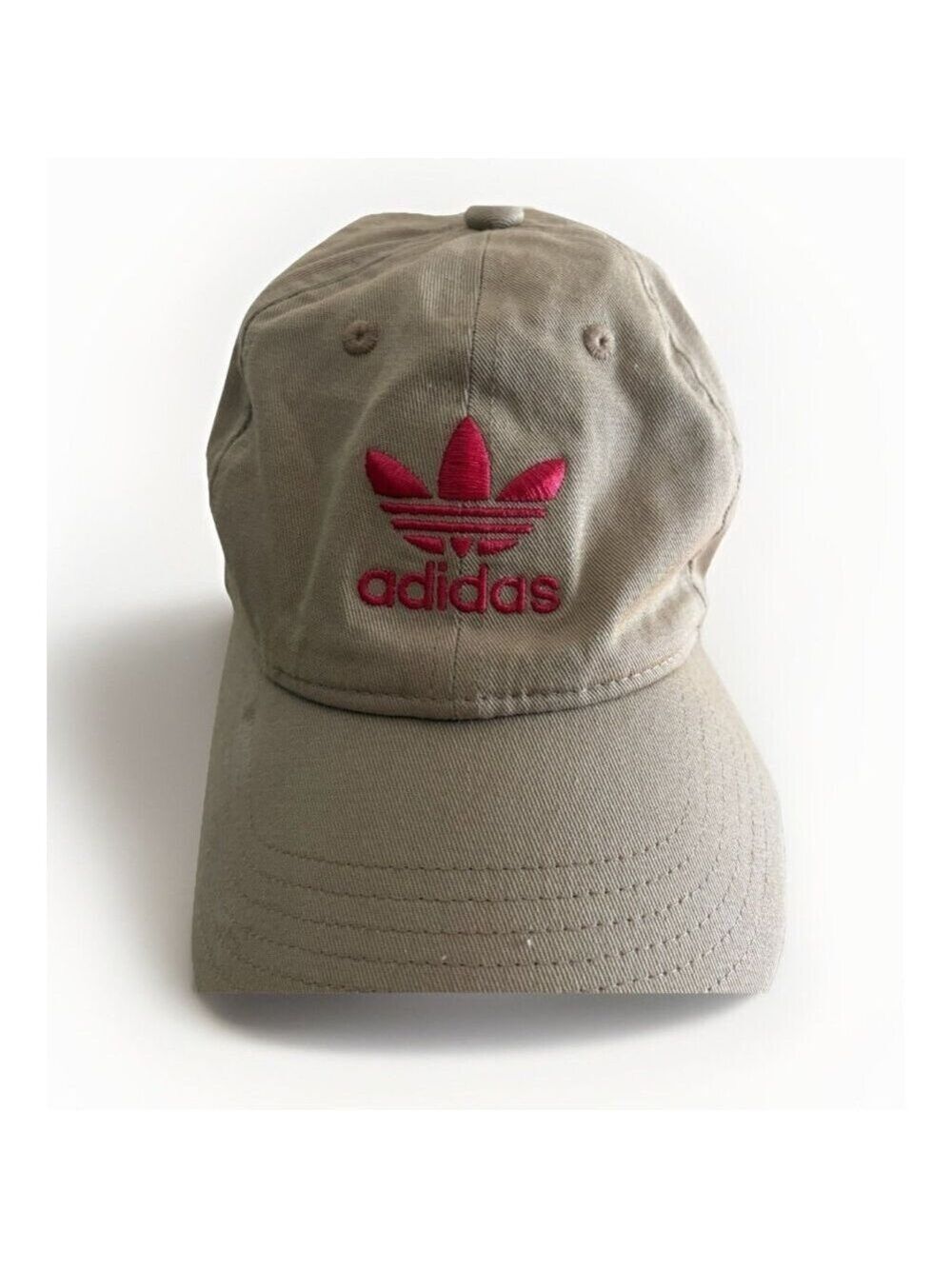 Adidas Pink & Tan Trifoil Baseball Cap - Women's